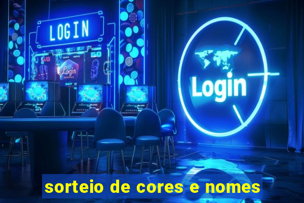 sorteio de cores e nomes